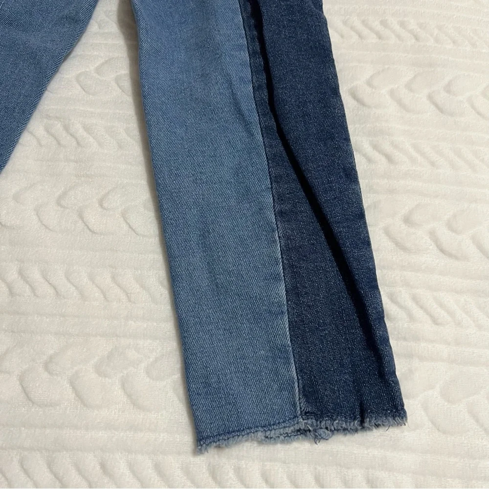 💗‎ Justice - Girls Two Tone Cropped Straight Jeans